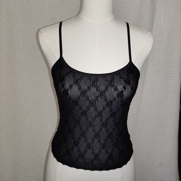 Fredericks of Hollywood | black mesh tank top - Picture 6 of 13